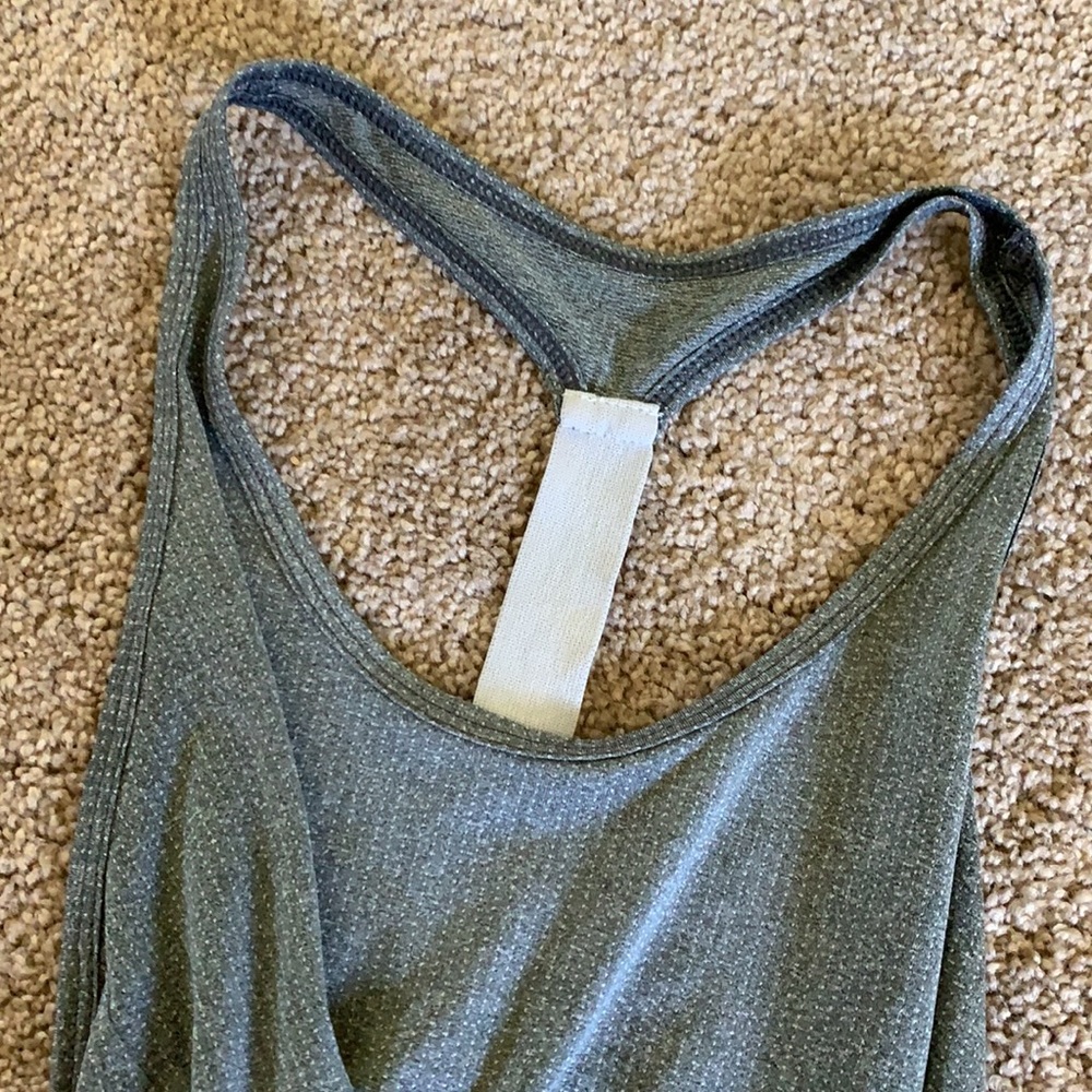 Old Navy Grey Racerback Single Strap Tank - Picture 2 of 2